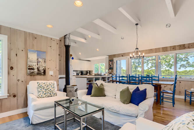 14 Ephriam Allen Road West Tisbury, MA 02568 - Photo 7 of 17 a living room with furniture and a large window