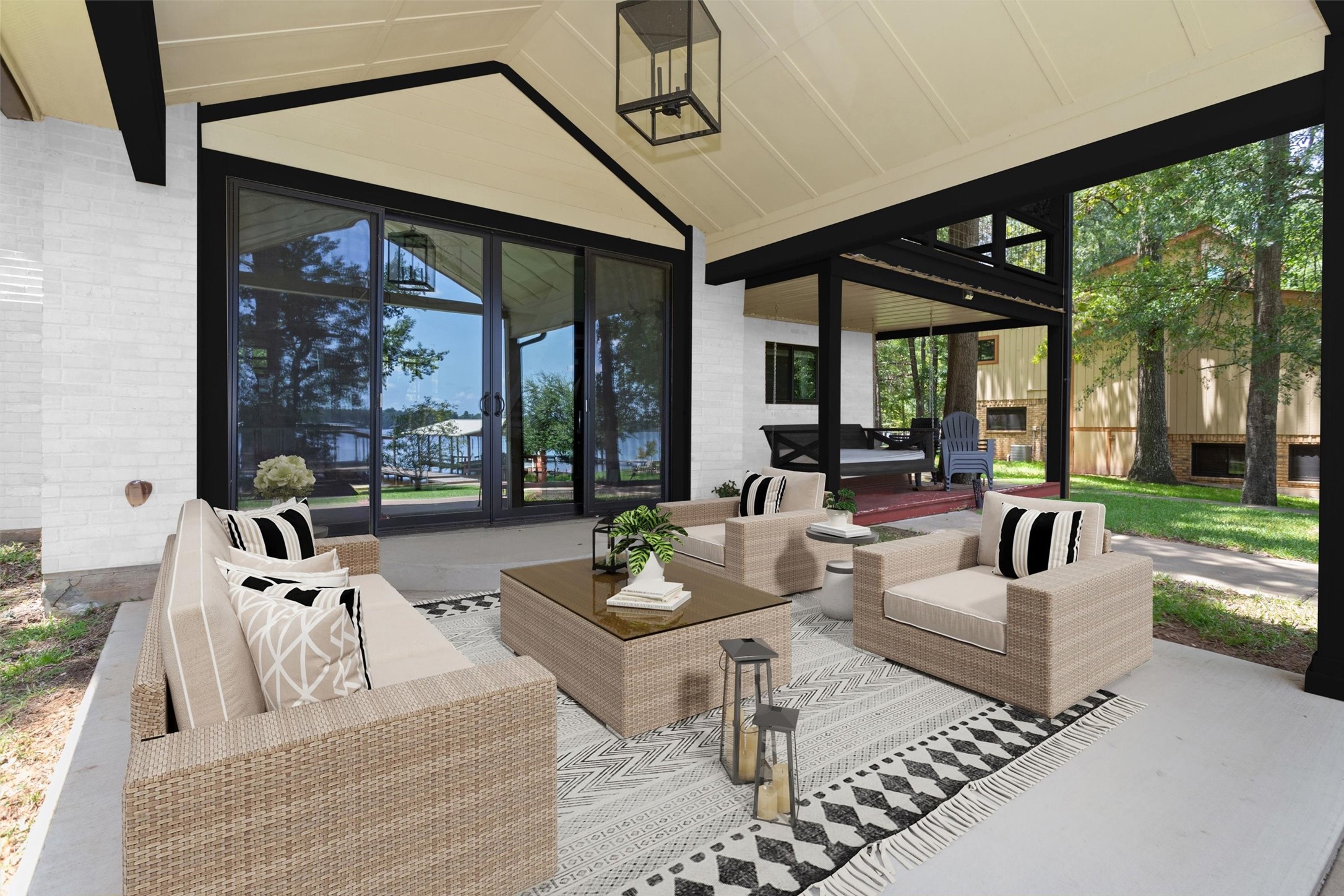 678 Sawmill Road Crockett, TX 75835 - Photo 4 of 29 a living room with patio furniture and a large window