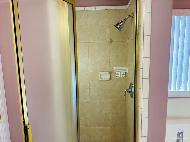 a bathroom with a tub