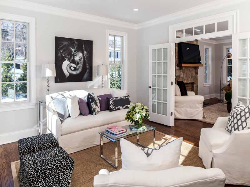 1 Laforge Road Darien, CT 06820 - Photo 3 of 24 a living room with furniture and a rug