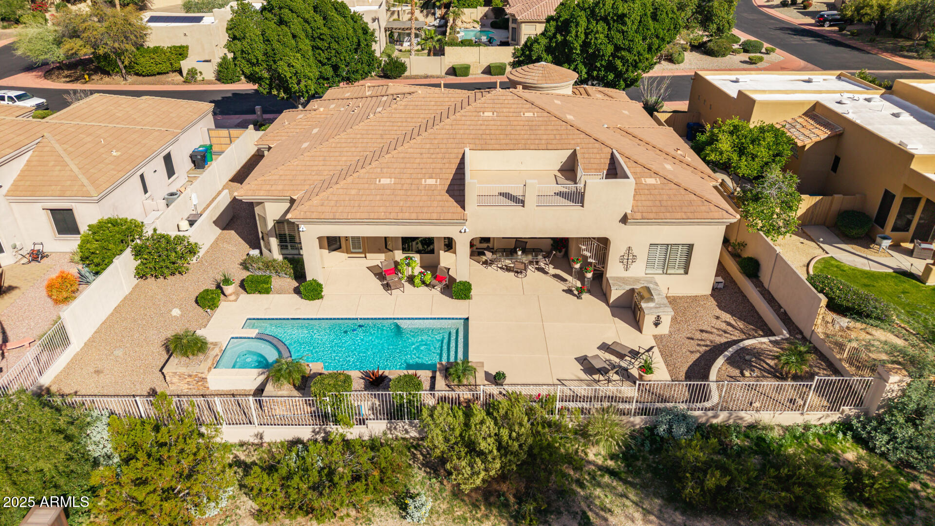4055 North Recker Road Mesa, AZ 85215 - Photo 39 of 70 an aerial view of a house with yard and sitting area