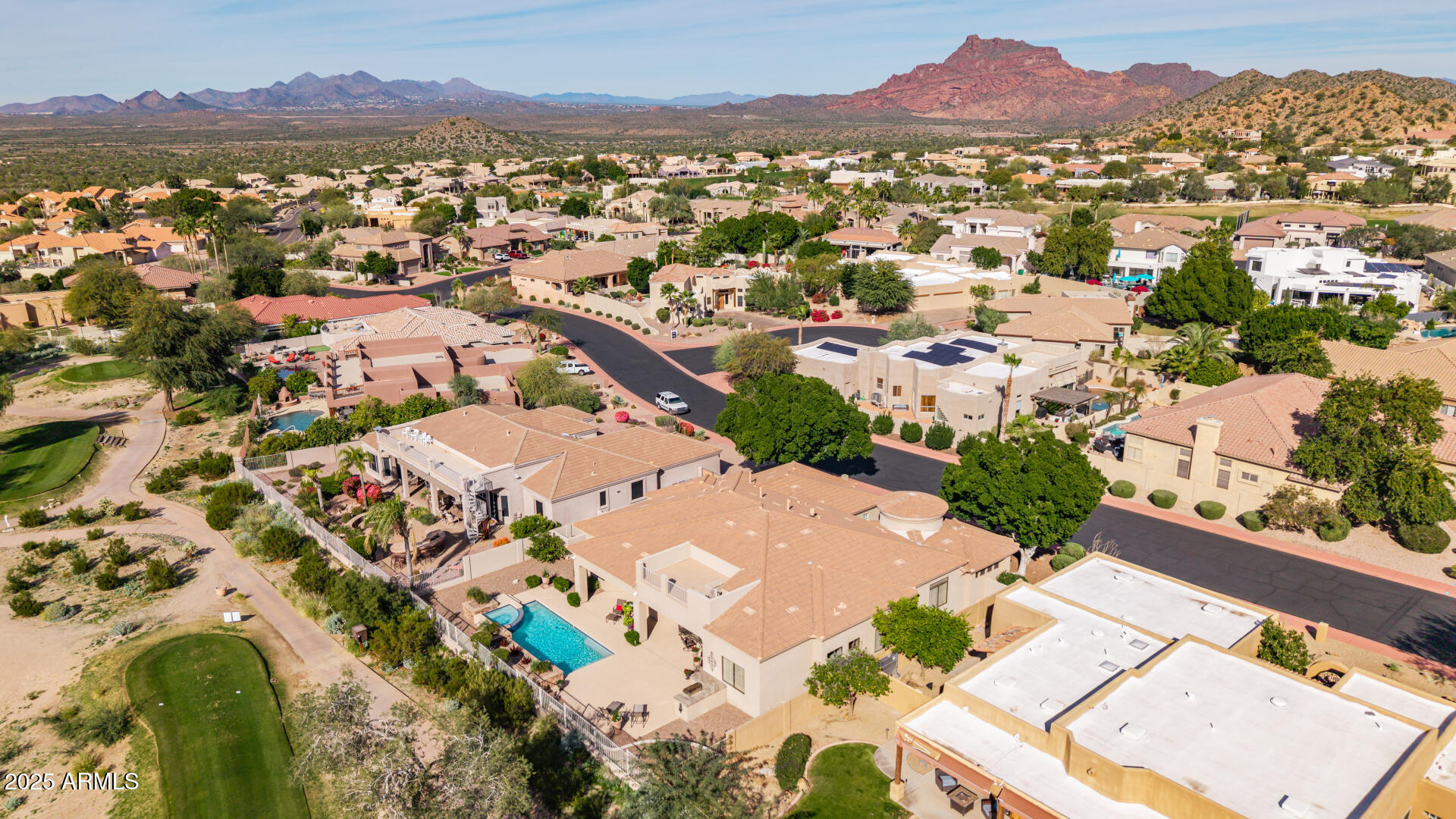 4055 North Recker Road Mesa, AZ 85215 - Photo 51 of 70 an aerial view of residential house with an outdoor space
