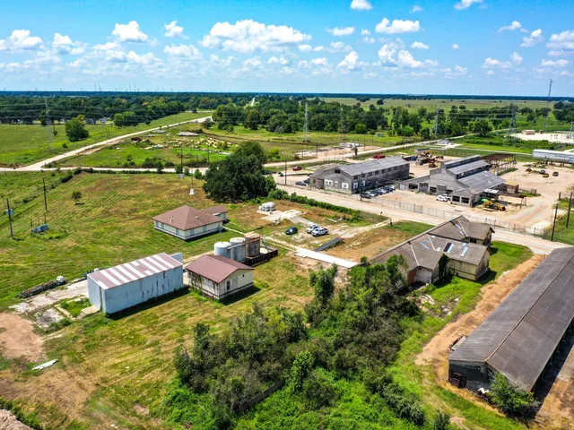 a view of a lake with a big yard
