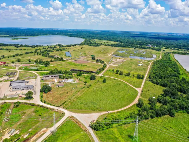 an aerial view of a football ground