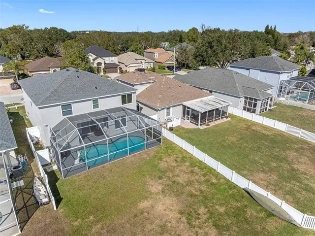 a view of lake from yard