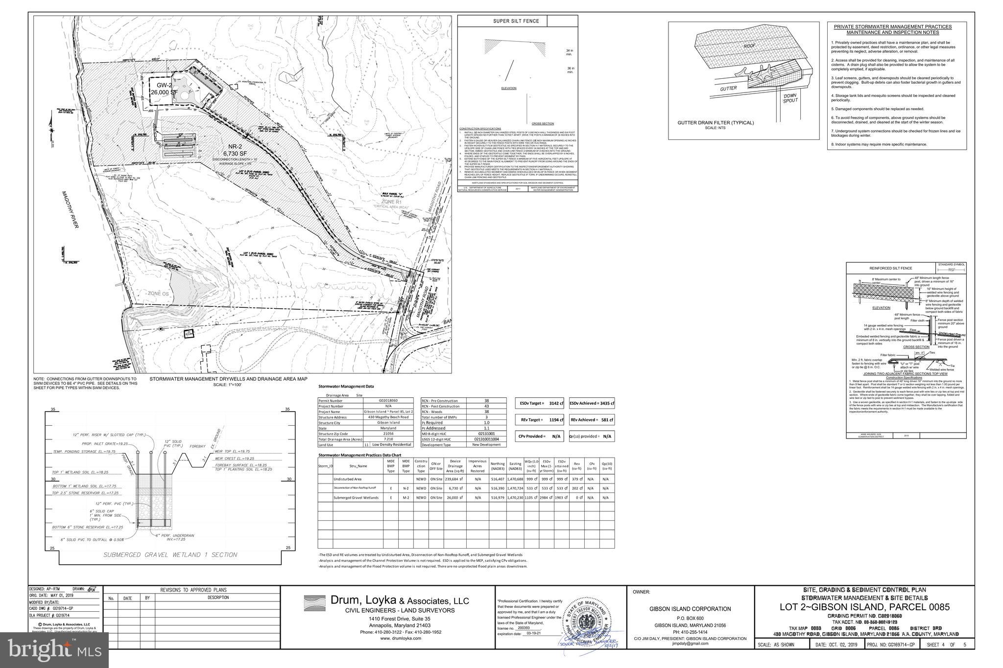 430 Magothy Road Gibson Island, MD 21056 - Photo 40 of 40 Grading Plans pg. 4