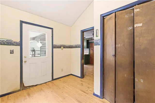 a view of an empty room