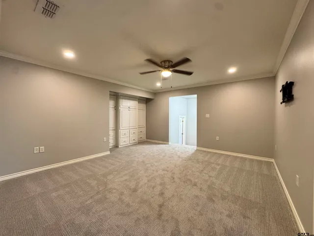 a view of an empty room