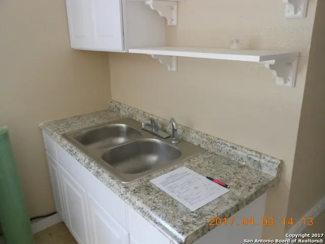 a close view of sink and tap