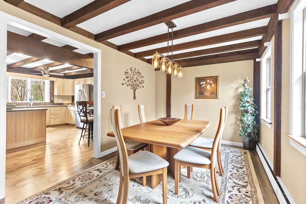 116 River Street Middleton, MA 01949 - Photo 10 of 32 a view of a dining room with furniture and wooden floor