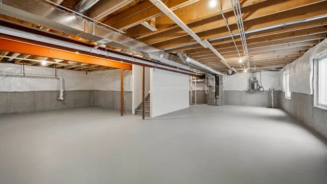 a view of storage and utility room