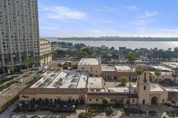 a view of city from balcony