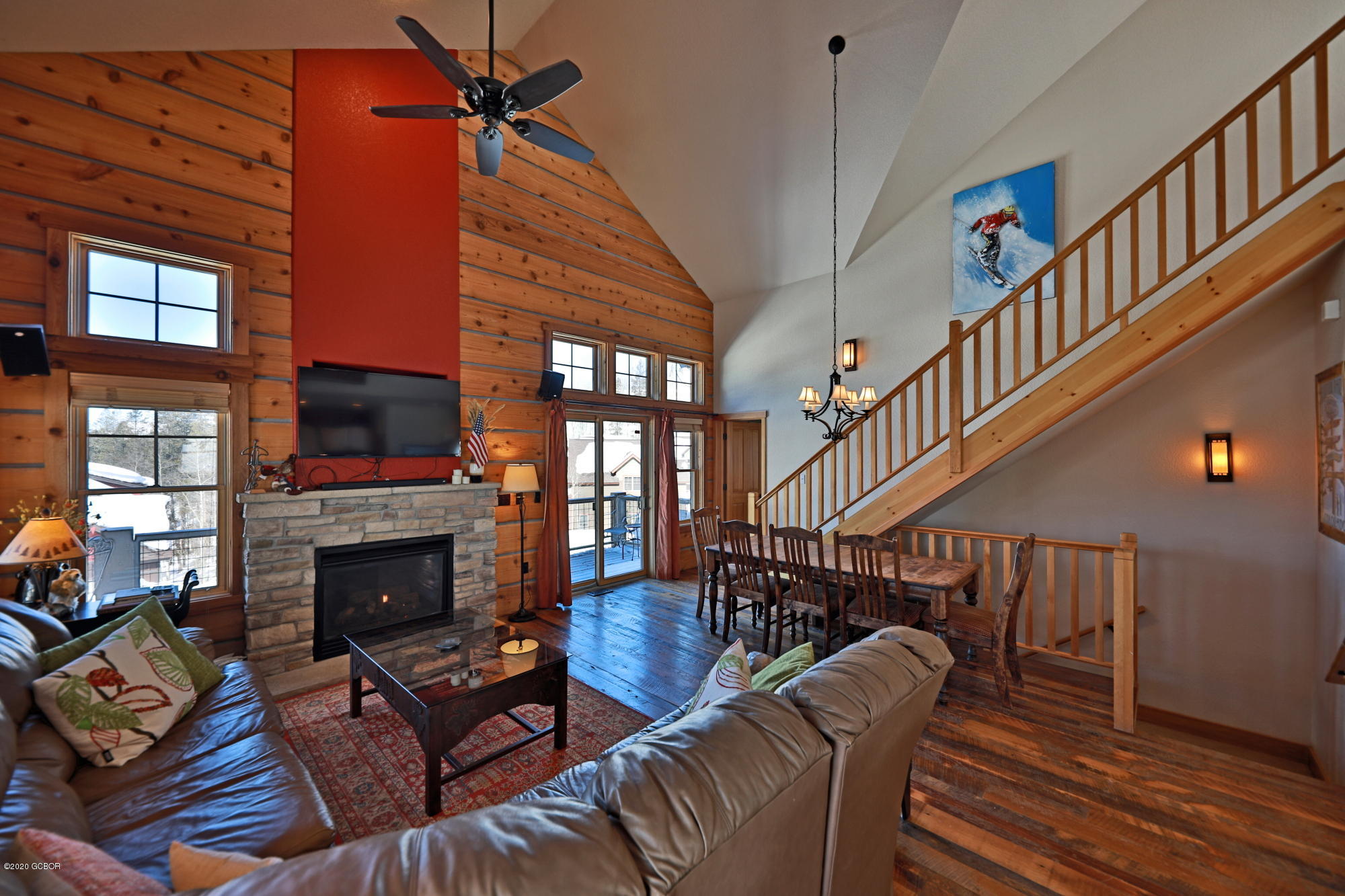 Living Area With Cozy Fireplace