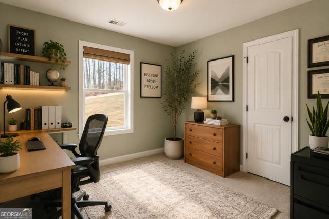 31 Rolling Woods Lane Colbert, GA 30628 - Photo 27 of 30 a view of a workspace with furniture and a window