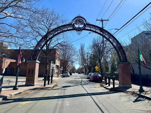 a view of a building with a tree