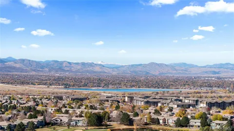 a view of city and mountain