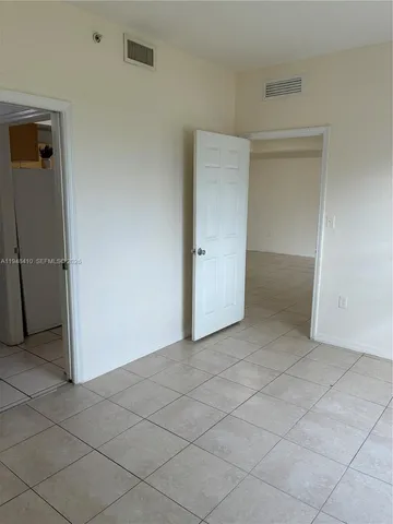 an empty room with entrance