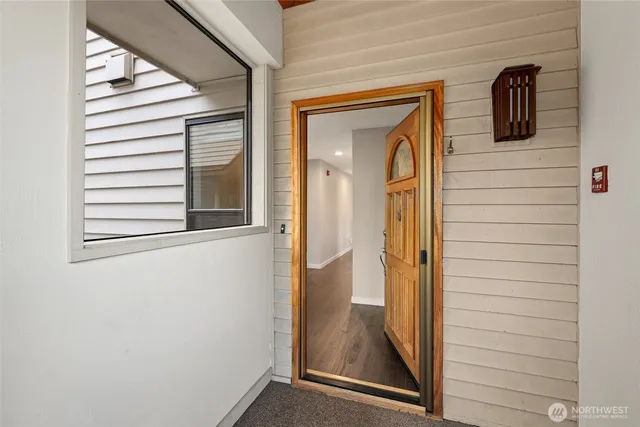 a view of front door