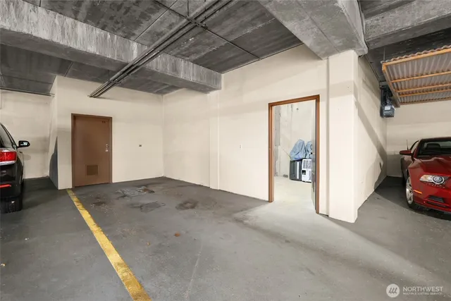 a view of a car parking garage