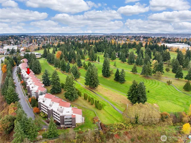 an aerial view of a city