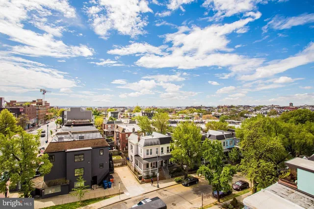 a view of a terrace with seating space