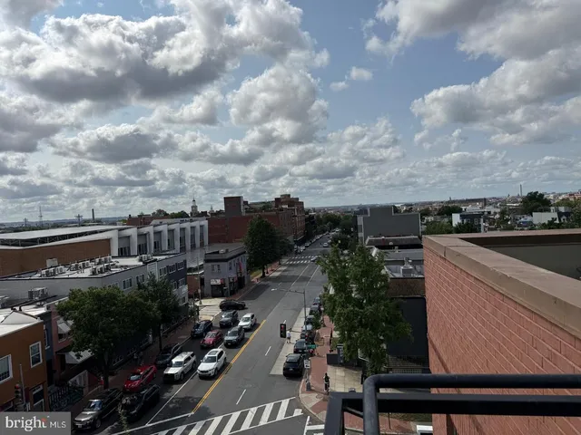 a view of city from balcony
