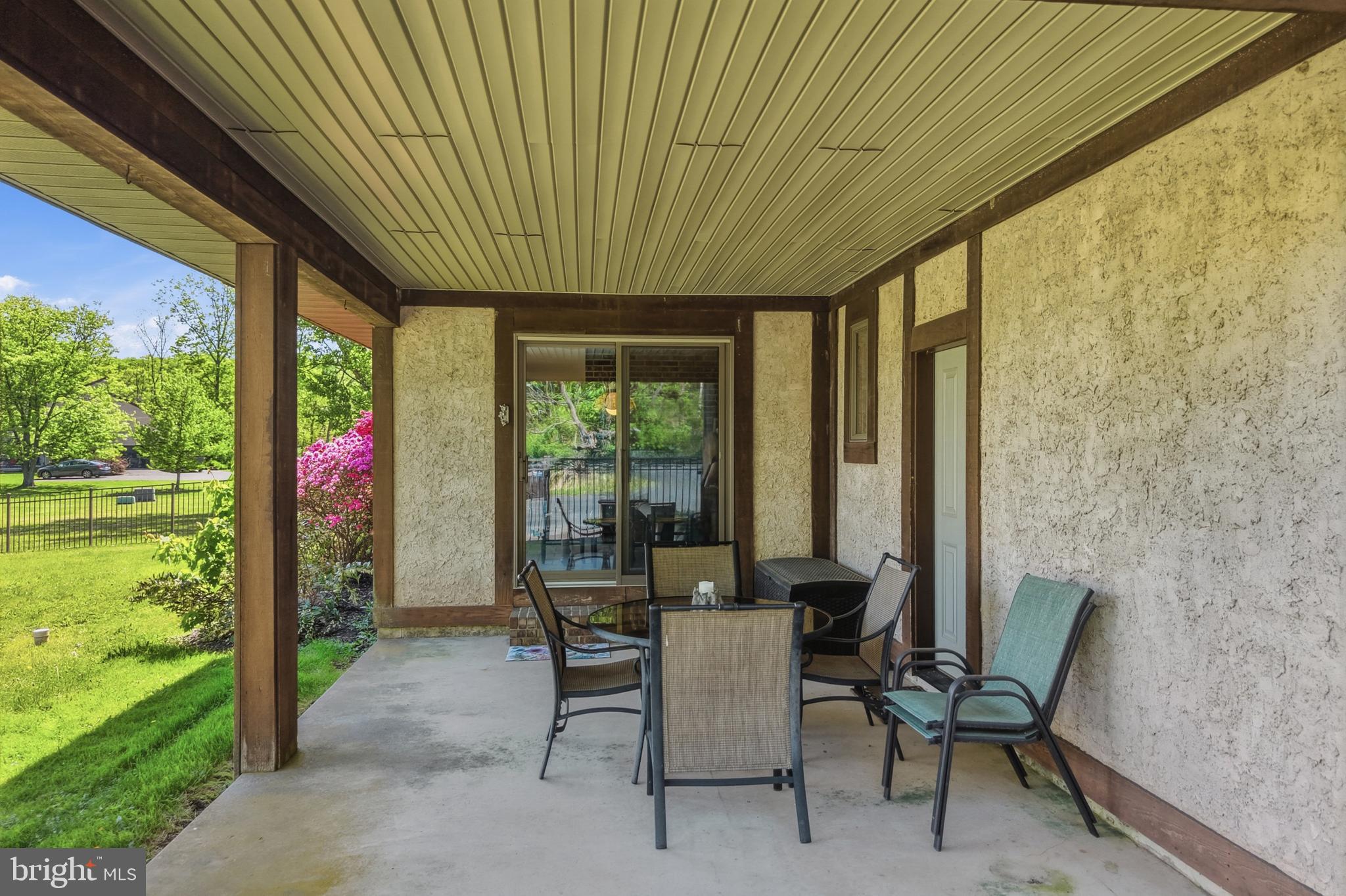 2045 Adams Road East Greenville, PA 18041 - Photo 49 of 62 Porch Overlooking Pool