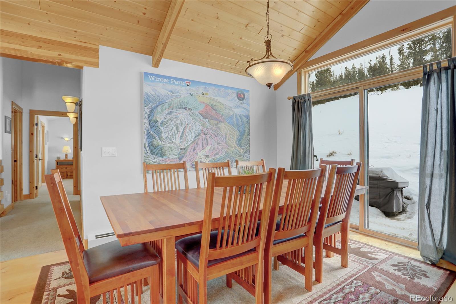 20 County Road 523 Tabernash, CO 80478 - Photo 11 of 32 a view of a dining room with furniture window and outside view