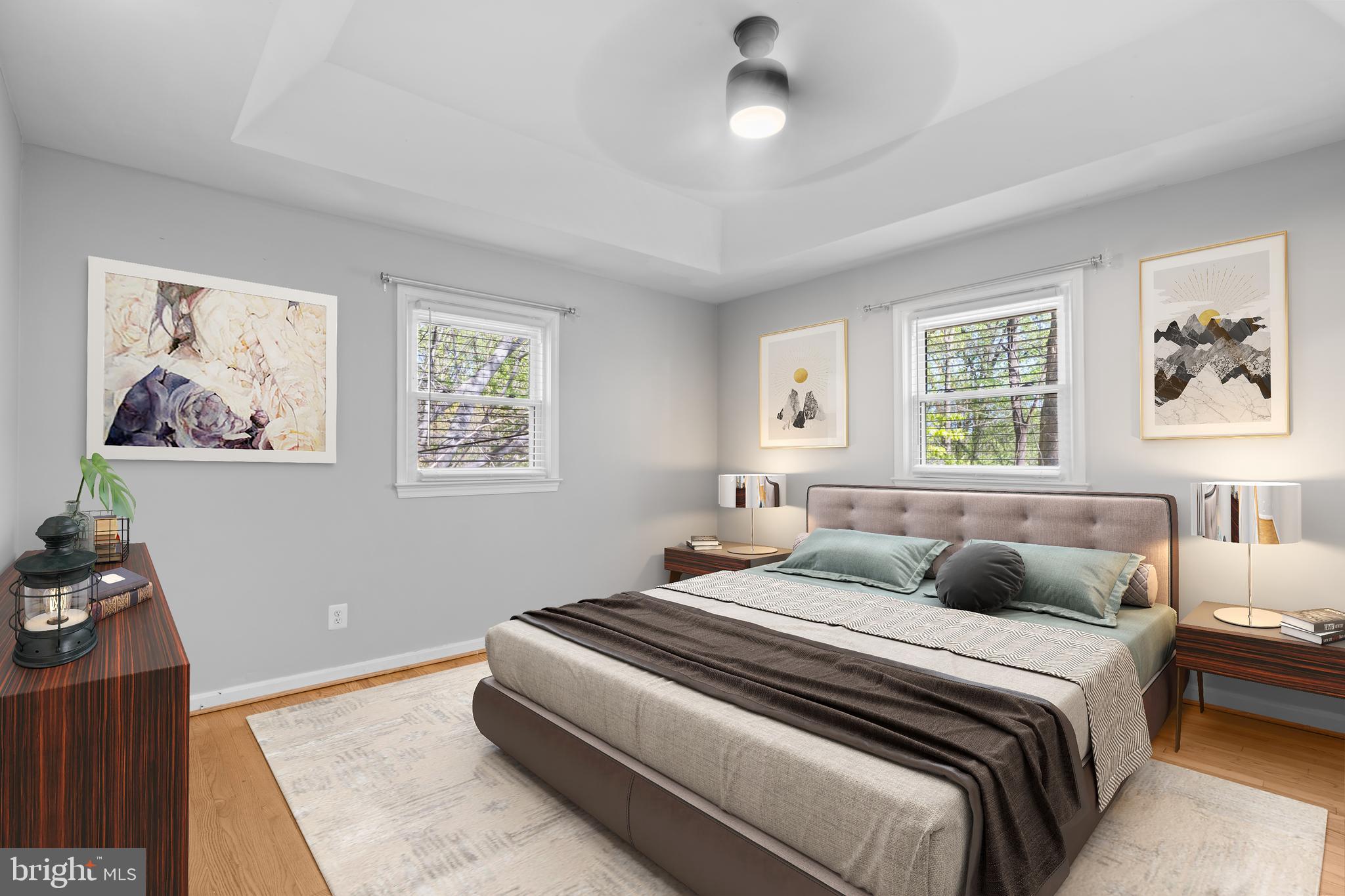 1603 Kirby Road McLean, VA 22101 - Photo 5 of 38 a bedroom with a bed and a couch