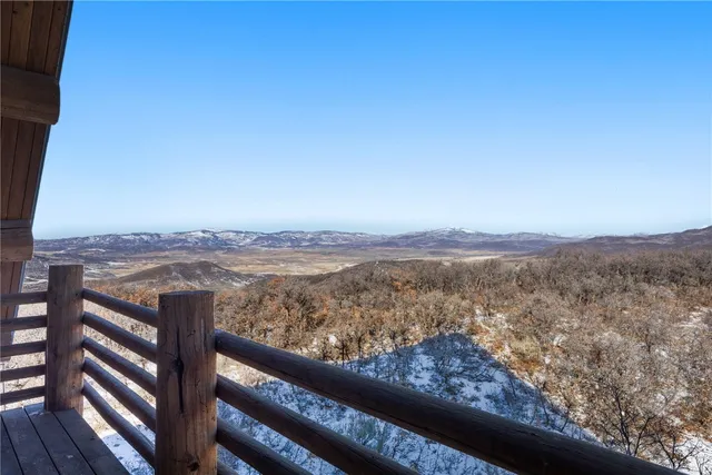 a view of a city from a balcony