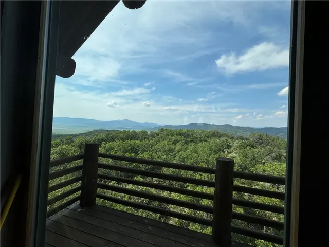 a view of mountain view from a balcony