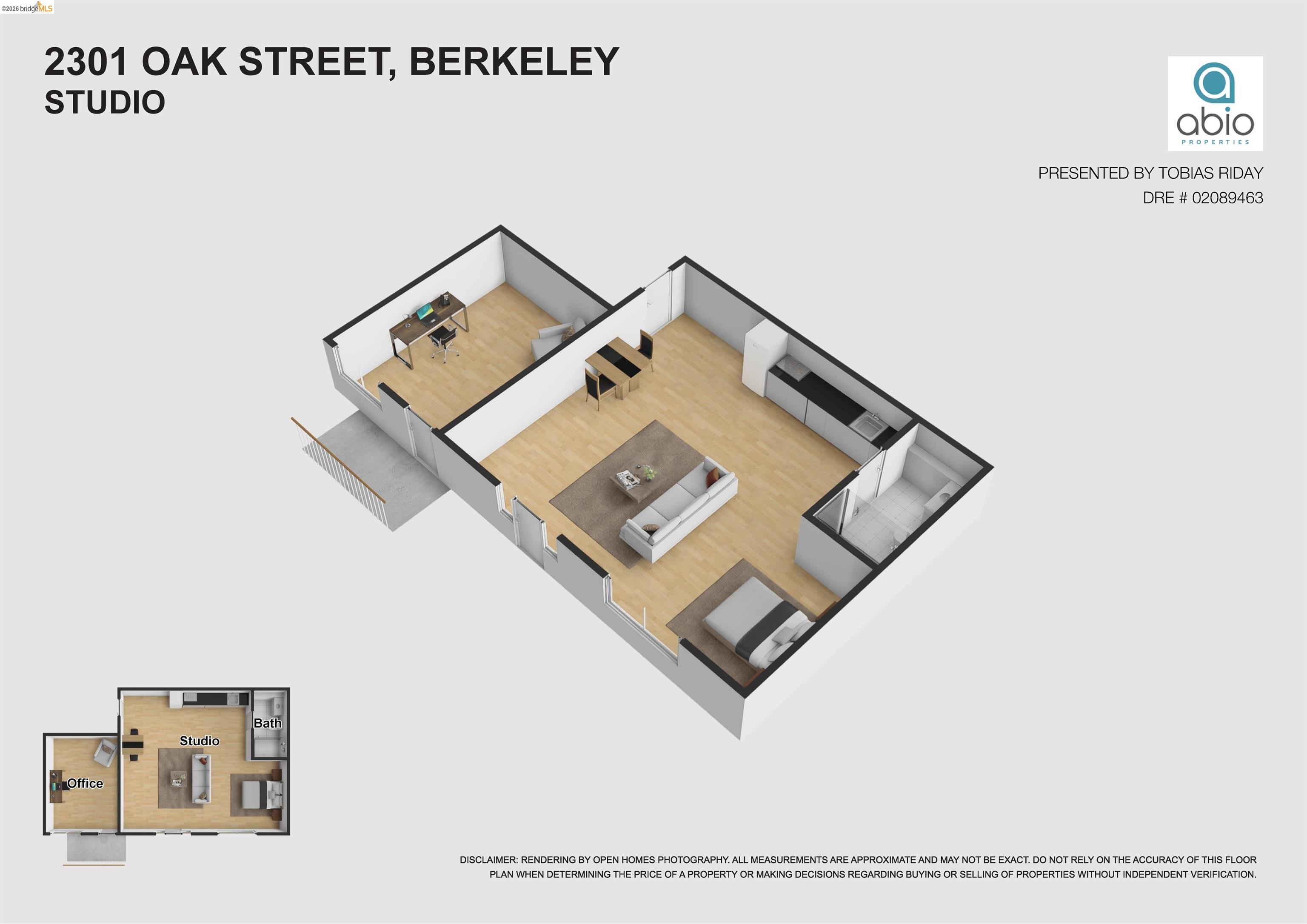 2301 Oak Street Berkeley, CA 94708 - Photo 61 of 61 Floor plan