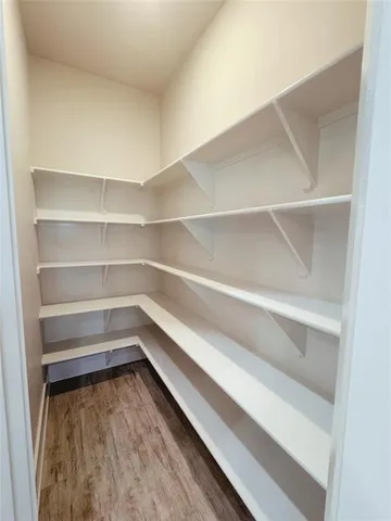 a refrigerator in a room