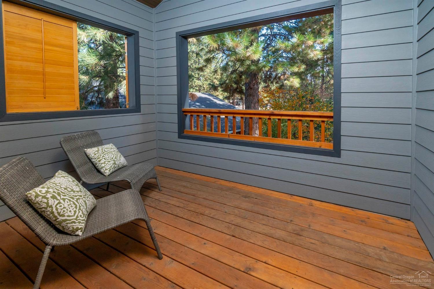 60098 Cinder Butte Road Bend, OR 97702 - Photo 15 of 25 a view of a two chairs in the balcony