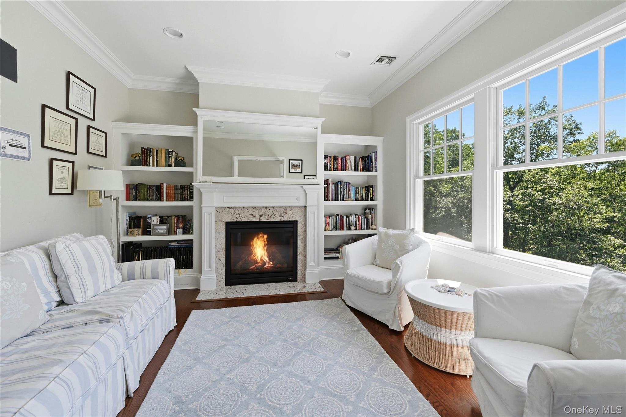 1330 Ridge Road Laurel Hollow, NY 11791 - Photo 32 of 47 Sitting Room w Fp