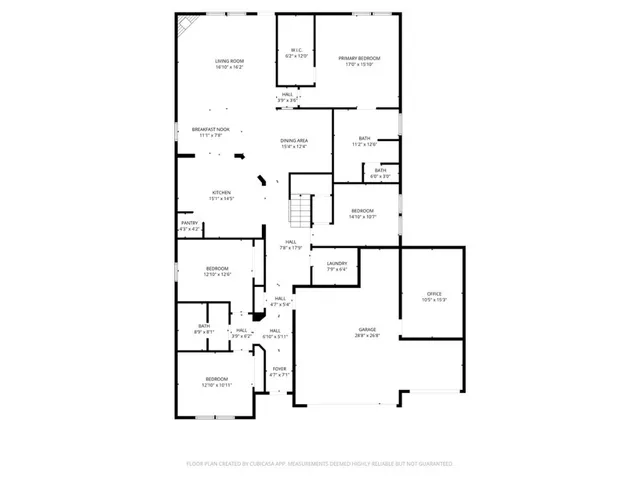 a picture of a floor plan