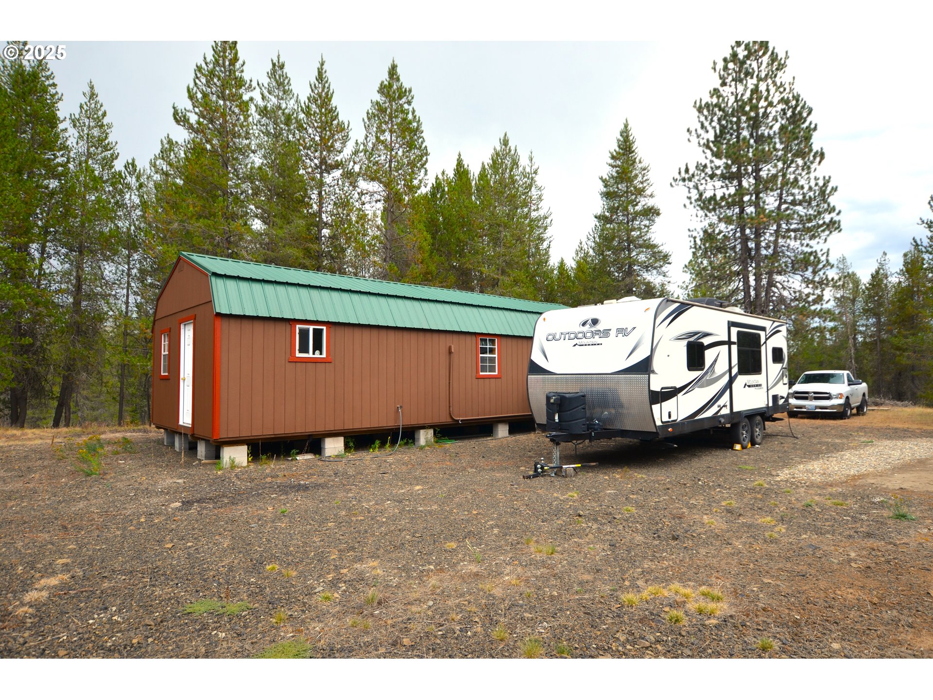 64955 Old Oregon Trail Meacham, OR 97859 - Photo 27 of 47 a view of a car in front of a house