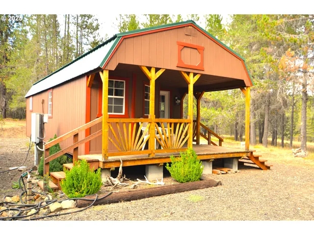 a view of outdoor space with seating area