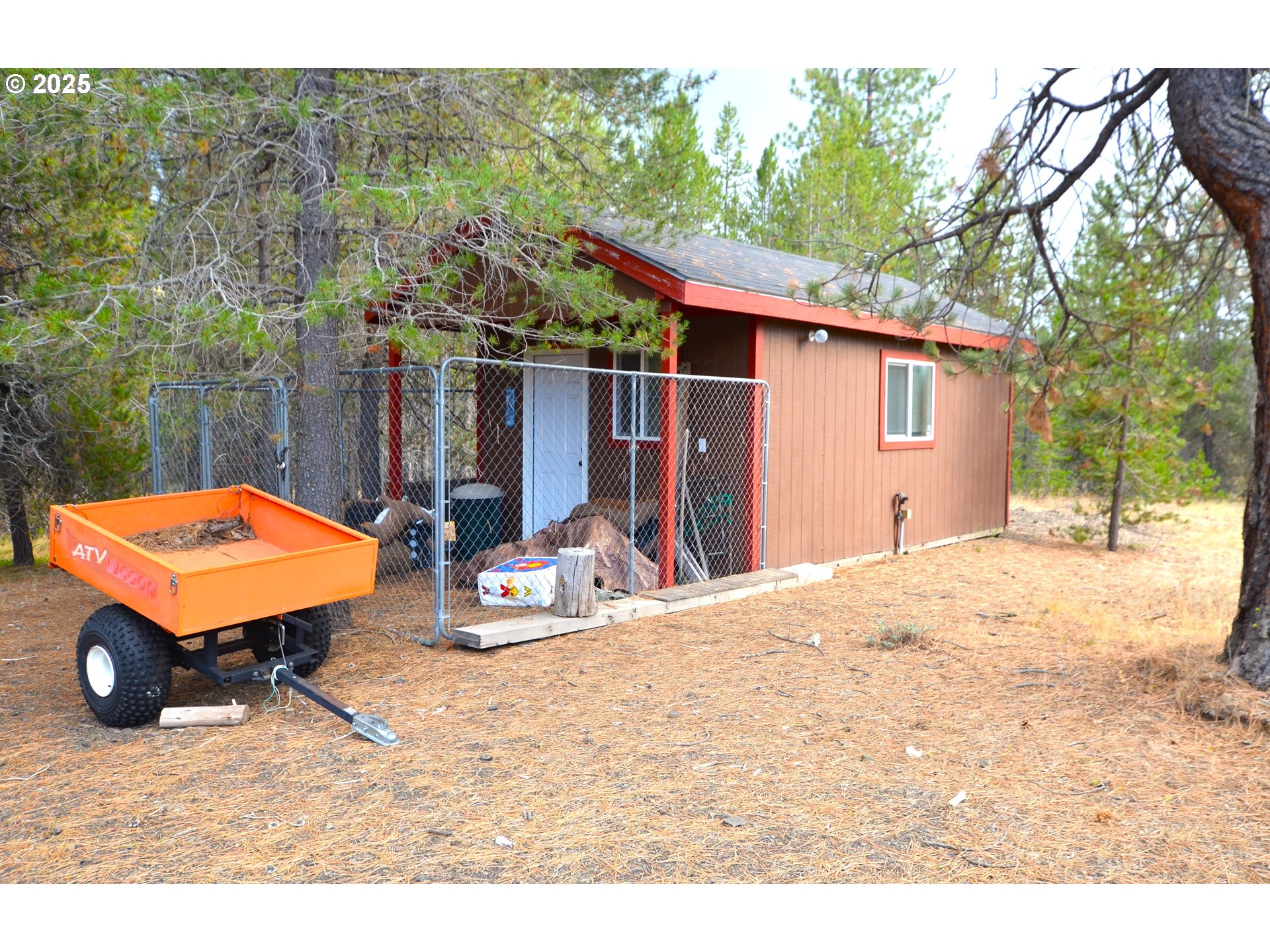64955 Old Oregon Trail Meacham, OR 97859 - Photo 4 of 47 a view of backyard with barbeque grill and outdoor seating