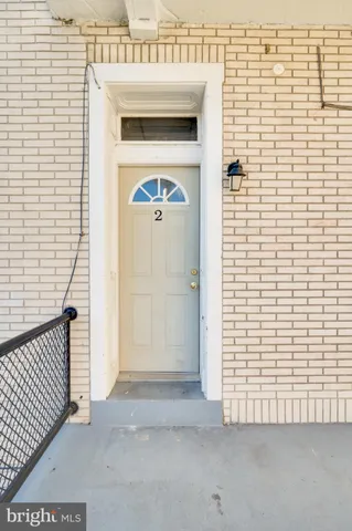 a view of front door