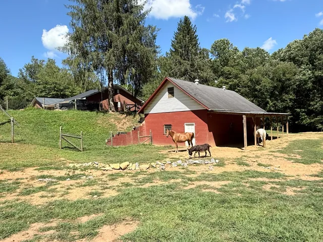 a view of an empty room with stairs