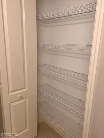 a close view of closet