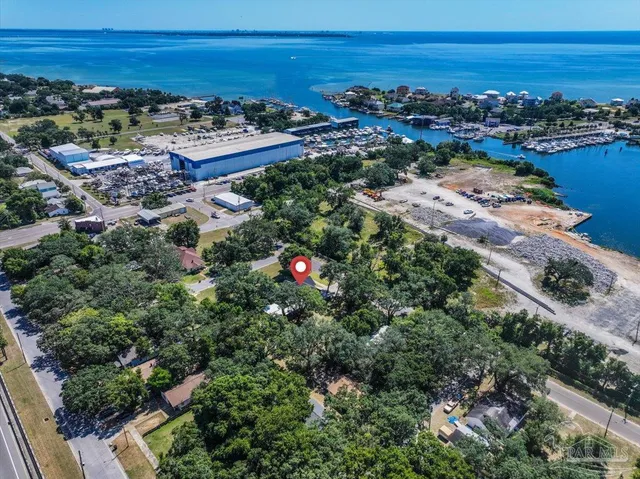 a view of city and ocean