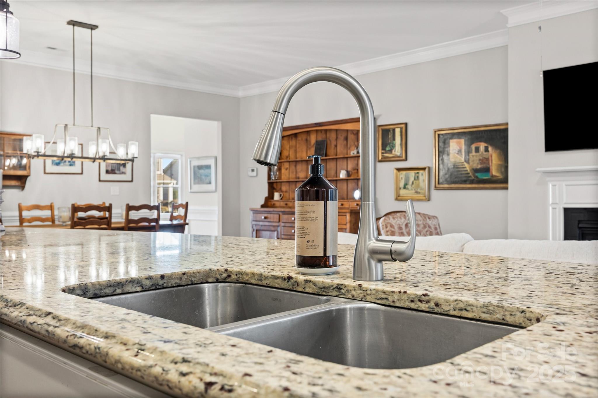 1541 Hedge Apple Road Clover, SC 29710 - Photo 16 of 48 a kitchen with a sink a counter top space and cabinets