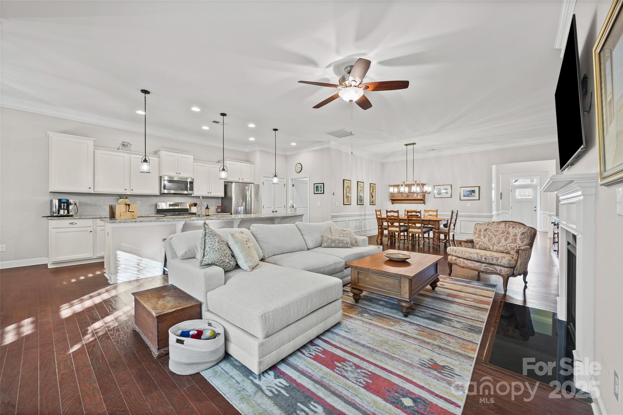 1541 Hedge Apple Road Clover, SC 29710 - Photo 19 of 48 a living room with furniture and a view of kitchen