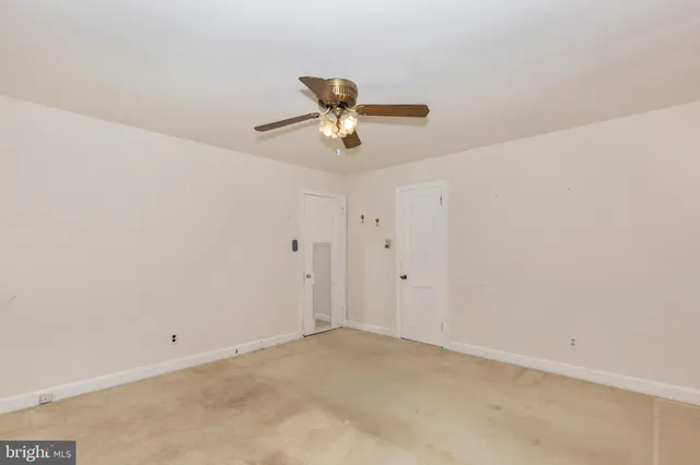 a view of an empty room