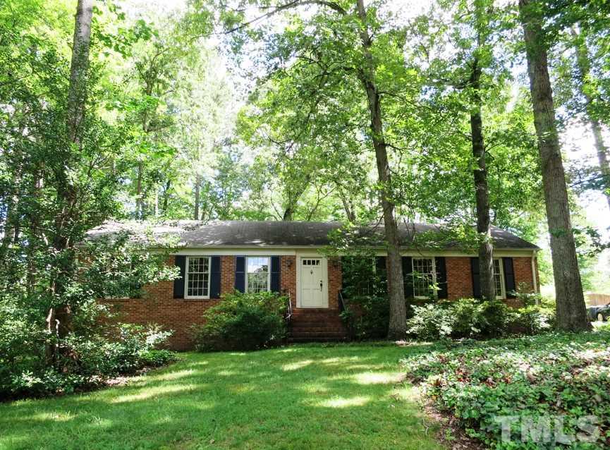 813 Autumn Court Raleigh, NC 27609 - Photo 1 of 25 All brick ranch w/3BR/2.5BA/2327sf on wooded cul-de-sac street lot in Midtown's desirable Quail Hollow w/pool/tennis available! Near Eastgate Park & North Hills shops/dining.