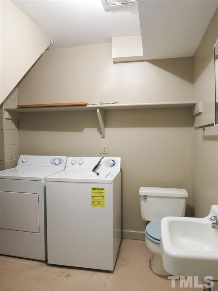 813 Autumn Court Raleigh, NC 27609 - Photo 20 of 25 View of the lower level Laundry Rm/Half Bath.