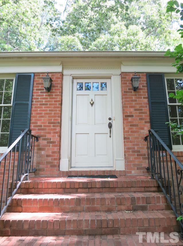 813 Autumn Court Raleigh, NC 27609 - Photo 2 of 25 View of the brick front steps & Entry.