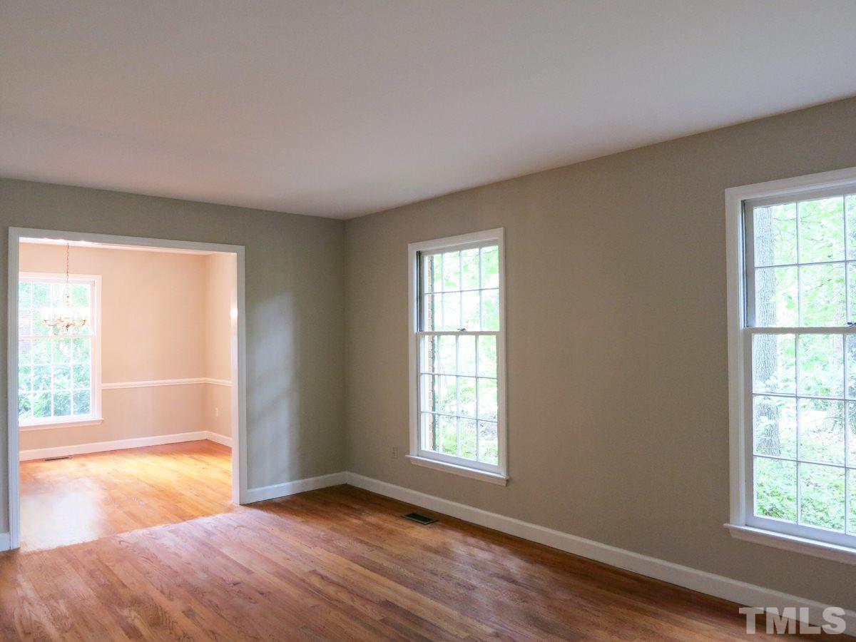 813 Autumn Court Raleigh, NC 27609 - Photo 5 of 25 Another view of the spacious formal Living Rm.